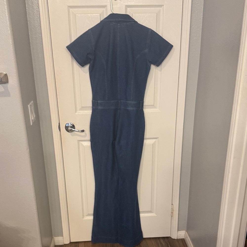 Onepiece Denim Blue Jumpsuit - Picture 4 of 5